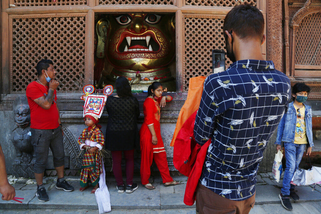 APTOPIX Virus Outbreak Nepal Festival